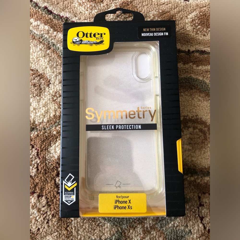 OtterBox Symmetry Series Clear Sparkle Case for iPhone X / XS - Clear
